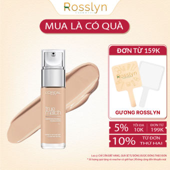 Kem Nền L'Oreal Paris True Match Liquid Foundation Lâu Trôi Dạng Lỏng 30ml Rosslyn