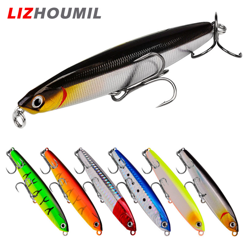 LIZHOUMIL 6PCS Fishing Lure Bait For Bass Trout Swim Baits Freshwater Saltwater Sinking Lures For Bass Fishing Lures 10/14/18/24g ราคา 146 บาท*ส่งฟรี