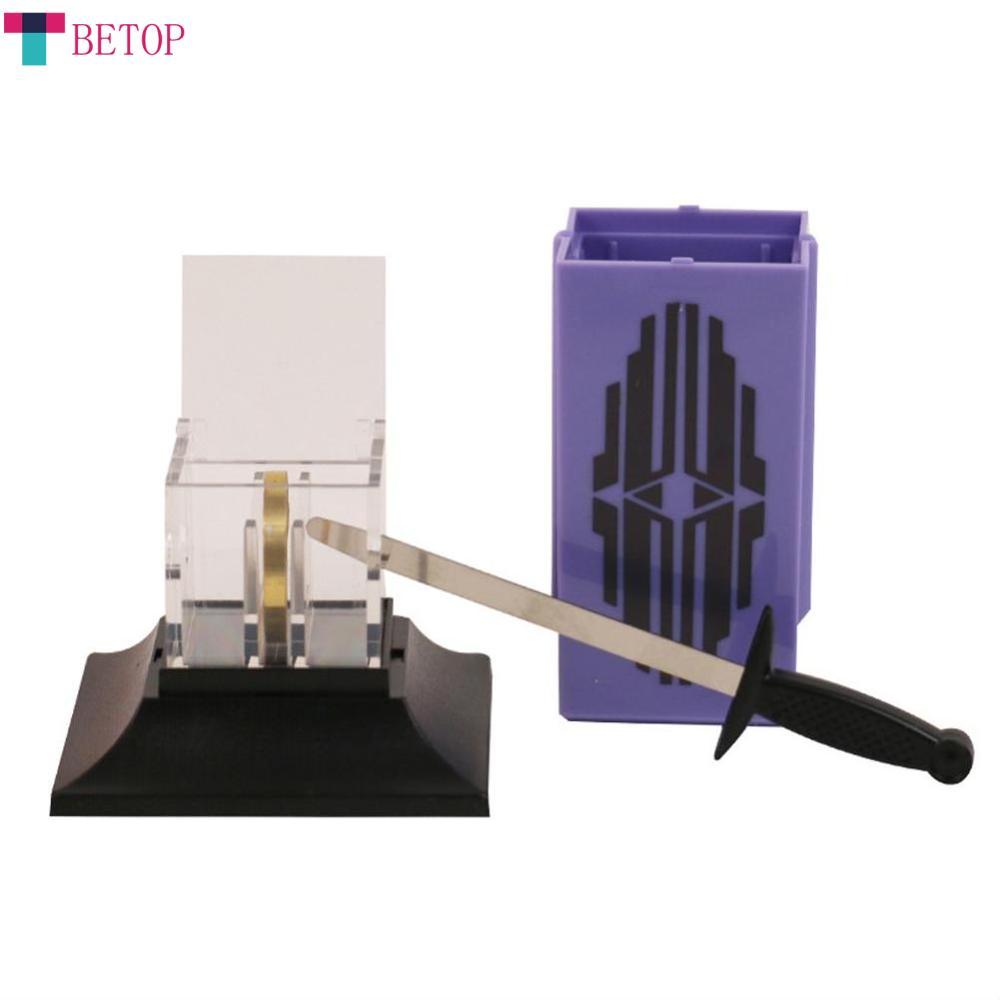 Teabelle   thanh kiếm thông qua vòng niêm phong bởi một hộp biểu diễn ảo thuật cận cảnh sân khấu trình diễn thâm nhập Đạo cụ ảo thuật mánh lới quảng cáo phụ kiện Trò Đùa đạo cụ