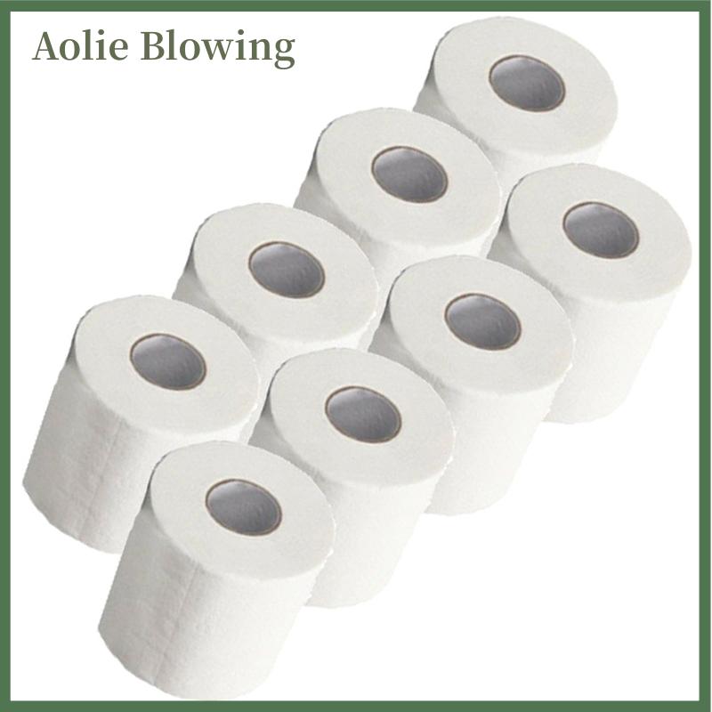 Aolie Giấy vệ sinh cuộn số lượng lớn Khăn Tắm màu trắng mềm 4 lớp Lô 100g