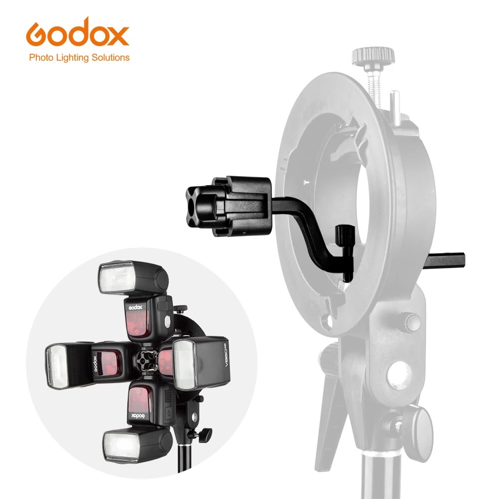 Godox S-FA Universal Aluminium Alloy Four Speedlite Holder Adapter Hot