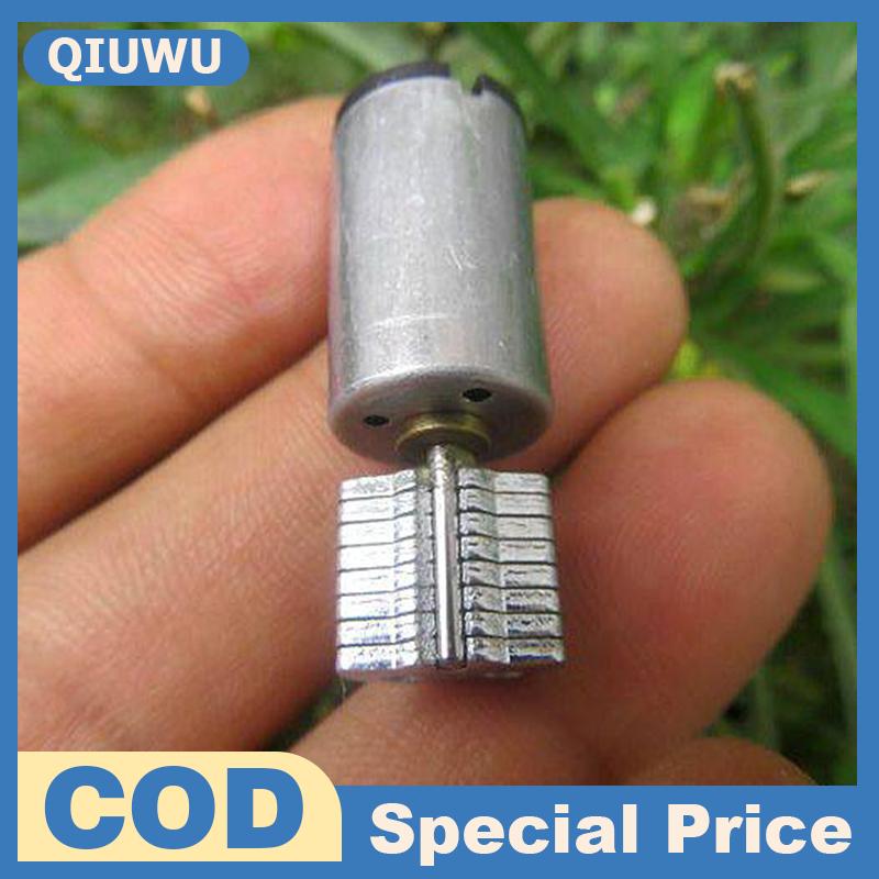 QIUWU มอเตอร์สั่นขนาดเล็ก12มม., DC 3V-6V ความเร็วสูงแรงสั่นล้อประหลาดสำหรับเกมแพดของเล่นนวด ราคา 17 บาท*ส่งฟรี