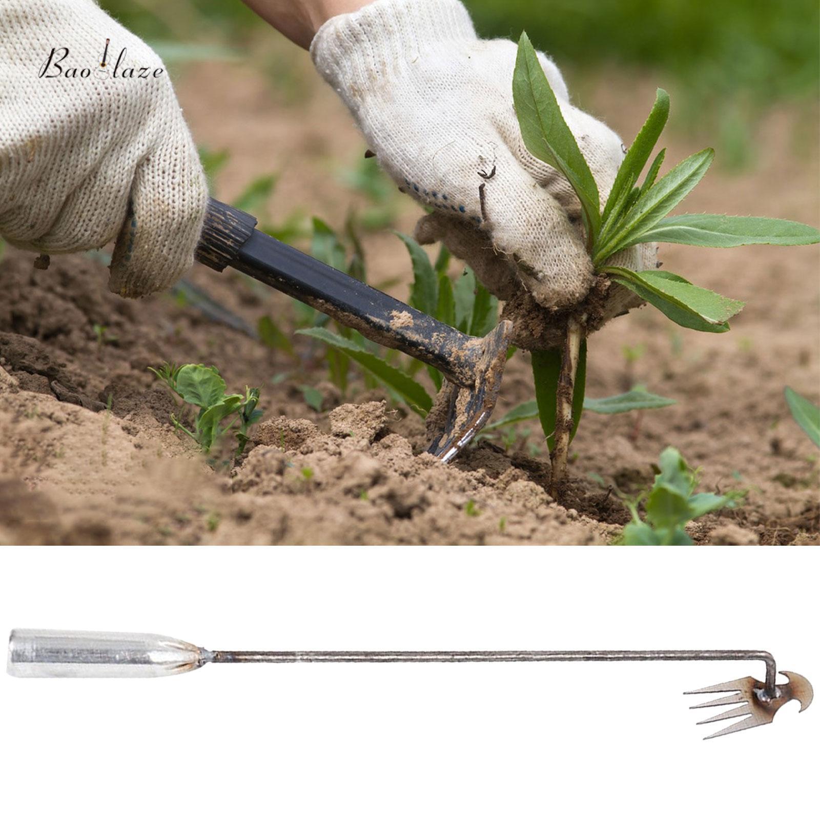 Baoblaze Manual Hand Weeder Tool Garden Weeding Tool Portable Purpose Hand Cultivator Rake Hoe Tiller Tool for Weeding Vegetable ราคา 67 บาท*ส่งฟรี