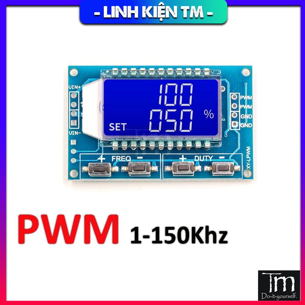 Mạch tạo xung pwm 150khz hiển thị lcd