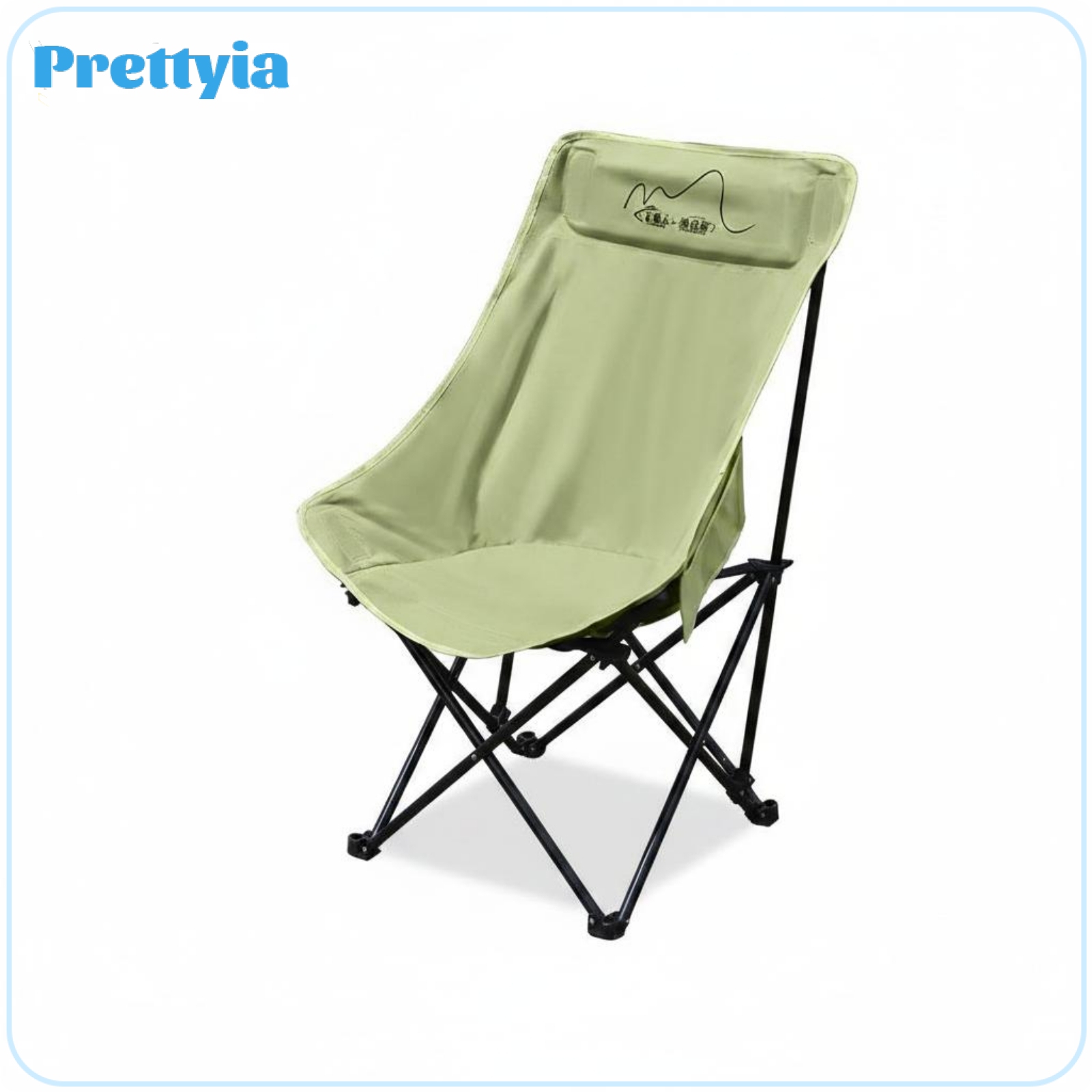 Prettyia Foldable Folding Folding Chair Comfortable Seat Portable Camping Chair Breathable Mesh Outdoor Seating for Beach ราคา 1,999 บาท*ส่งฟรี