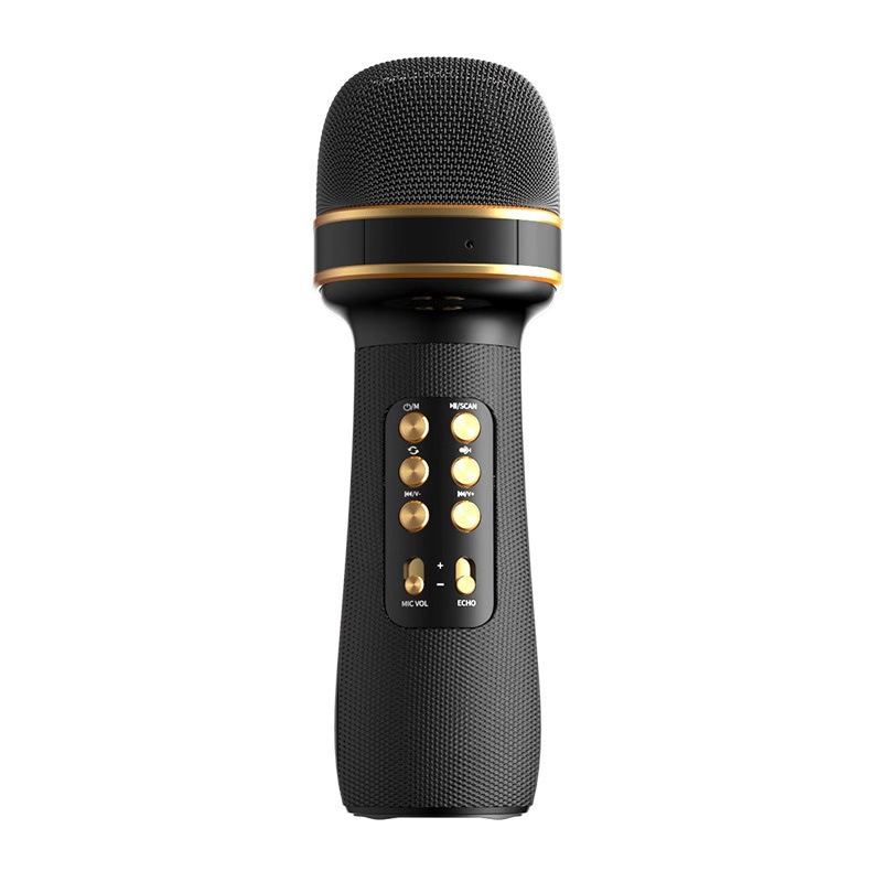 Micro Không Dây Bluetooth WS-898 - Loa Chất Lượng Cao Micro Karaoke Mini Hát Cực Chất Loa Bluetooth Karaoke Mini Gia Đình Có Thu Âm Có Thẻ Nhớ USB AUX Mic