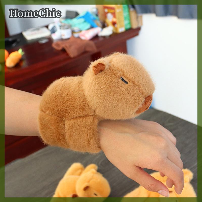 HomeChic Capybara vỗ tay Vòng Tròn Đồ chơi Slap Snap quấn dây đeo cổ tay vòng tay sang trọng capybar