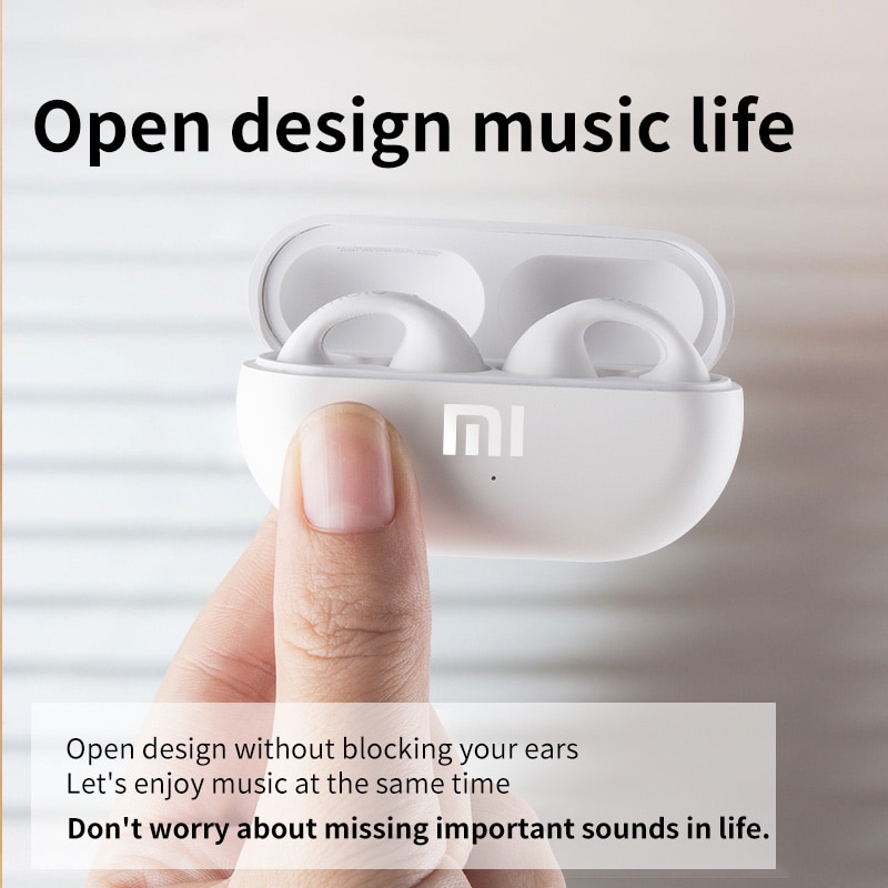 Xiaomi Sound Earcuffs Trådlösa Bluetooth-hörlurar Örhänge TWS Ear Hook Hörlurar Vattentäta sporthörlurar Headset med mikrofon_voghion.com