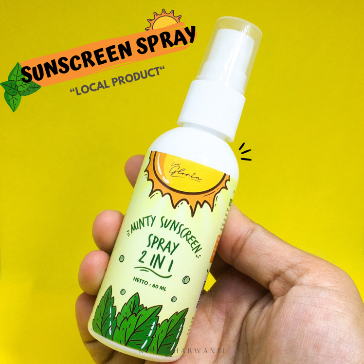 manfaat minty sunscreen spray 2in1