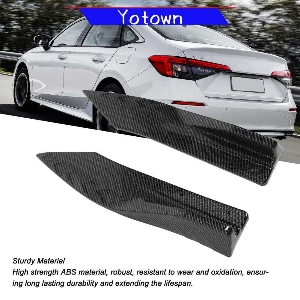 Yotown UPALDHOU Bộ khuếch tán cản sau dưới Cản sau Tấm bảo vệ bên hông Bộ chia đôi môi Bộ bảo vệ thay thế tấm bảo vệ bên váy thể thao W117 (Phong cách sợi carbon)