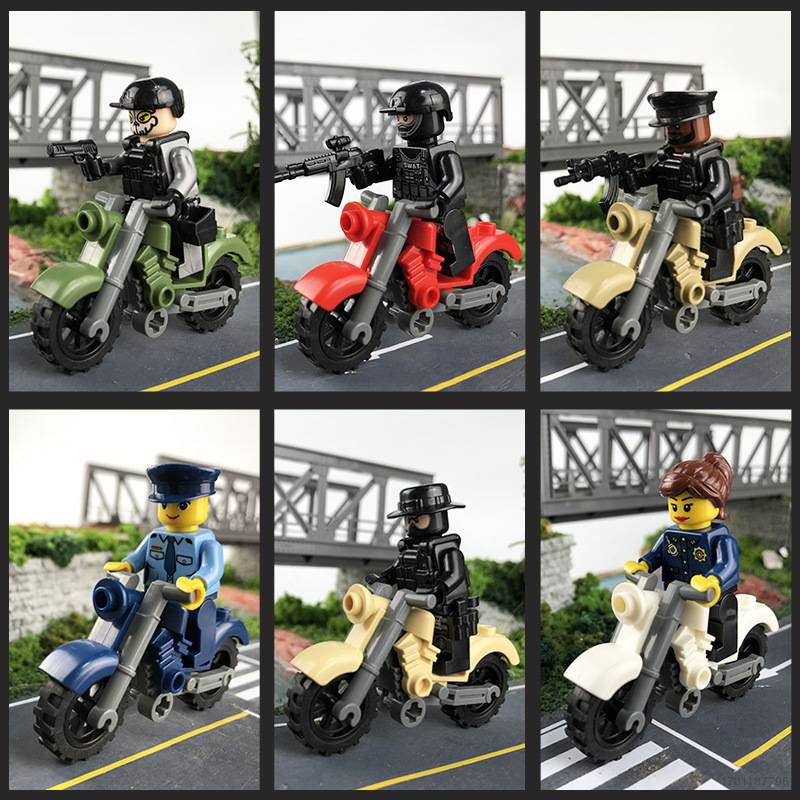 yun Minifigure Building Block DIY Motorcycle Toys Educational Toys Children's Building Block Boll Mount Accessories Gifts For Kids