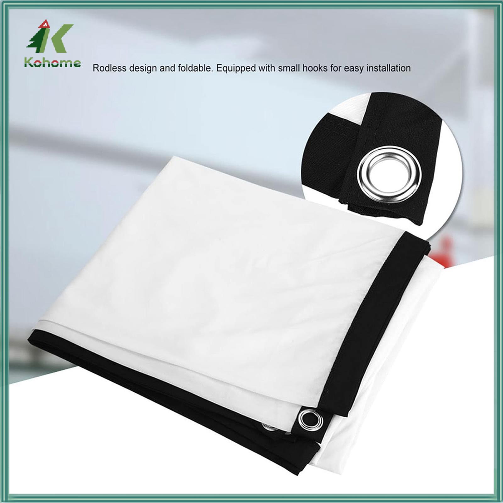 Kohome 16:9 Màn hình máy chiếu ngoài trời có thể gập lại 100inch với 8 móc