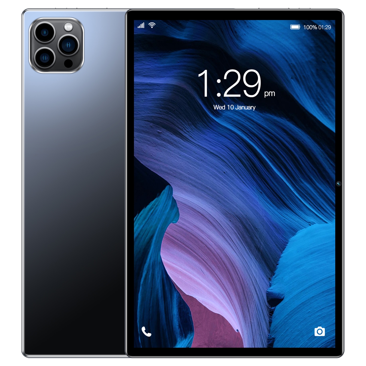 P60 4G Phone Call Tablet PC, 10.1 inch, 4GB+64GB, Android 8.0 MTK6750 Octa Core 1.8GHz, Dual SIM, Support GPS, OTG, WiFi, BT (Grey) ราคา 4,111 บาท*ส่งฟรี