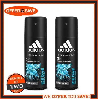 [BUNDLE OF 2] Adidas Ice Dive Deodorant Body Spray 150ml