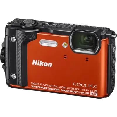 Nikon COOLPIX W300 Digital Camera (Orange) Warranty Free:16gb memory card + case
