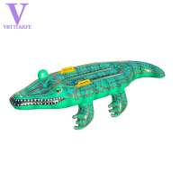 All tool store-Reptile Ride on Toys Crocodile Inflatable Pool Float for Kids Fun Beach and Pool Toy Giant Inflatable Pool Float