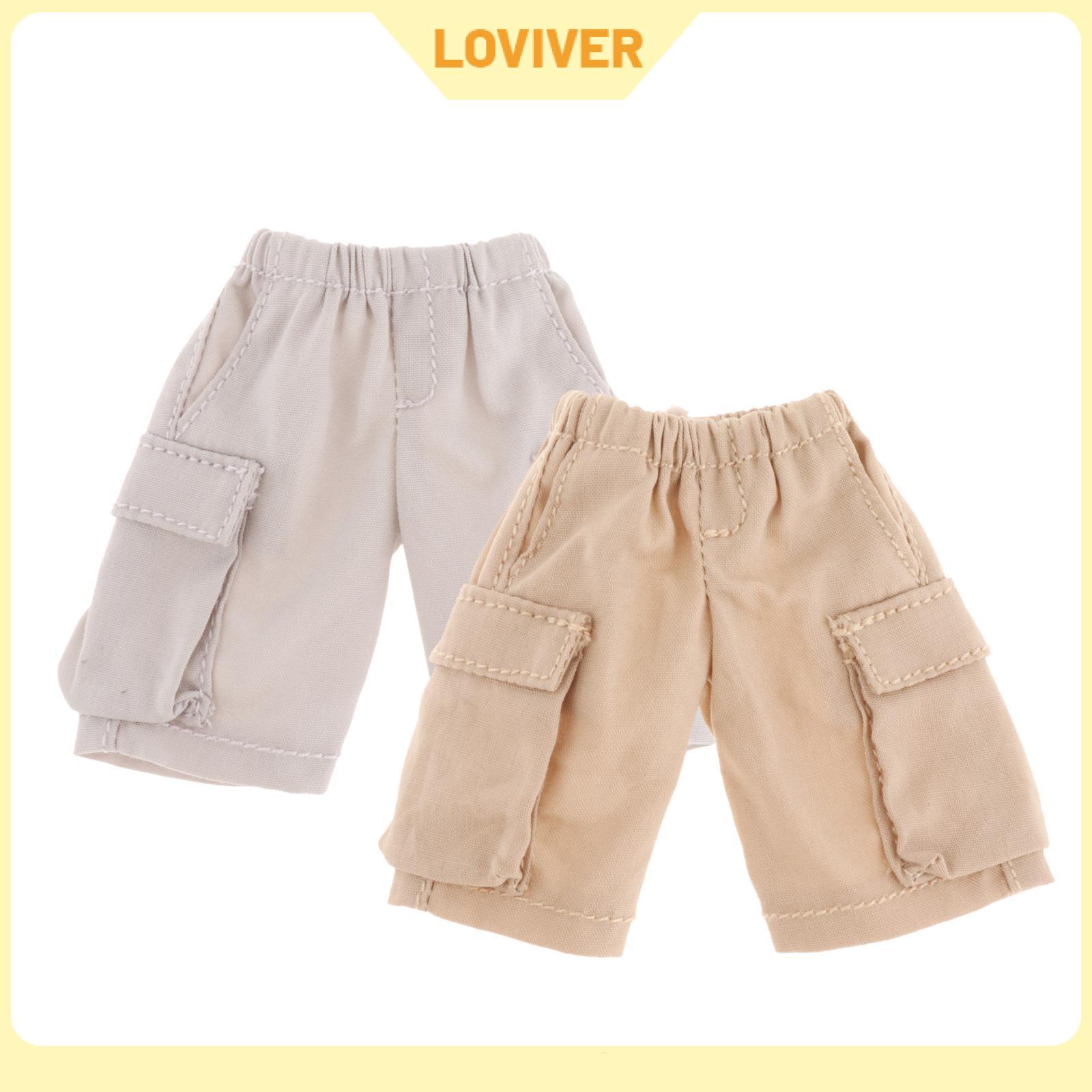 1:12 Short Cargo Pants Mini Clothing Casual Doll Clothes for 6 inch Doll Model Dress up Figures Body Accessories ราคา 593 บาท*ส่งฟรี