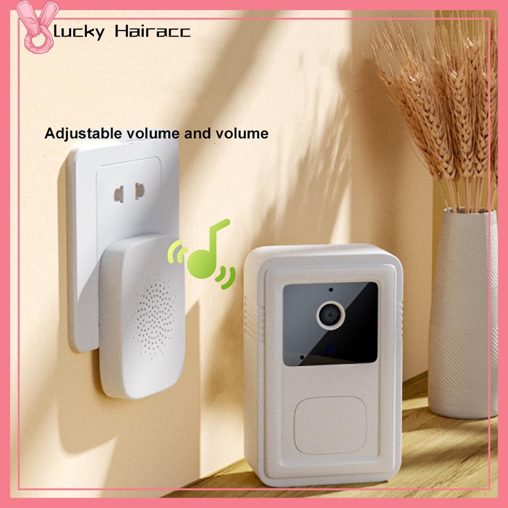LUCKY HAIRACC HD Chuông cửa không dây Truy cập từ xa Tầm nhìn ban đêm hồng ngoại Camera chuông cửa  Lắp đặt dễ dàng Chuông cửa Video Wifi Nhà Thông Minh