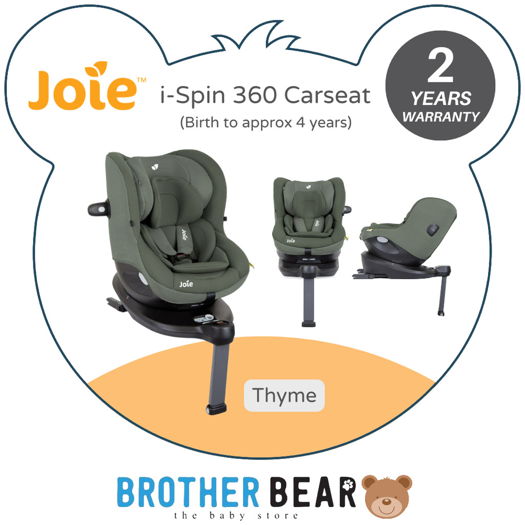 Joie i-Spin 360 Isofix Car Seat (Newborn to 105cm) | BABY BROTHER BEAR