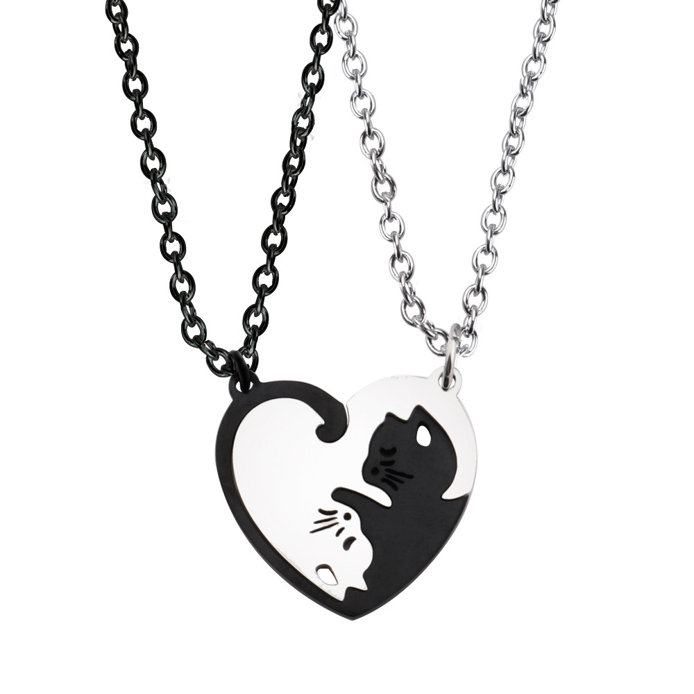 Keychain bằng thép không gỉ, những người yêu thích người châu Âu và người Mỹ, người yêu, dây chuyền tình yêu live broadcast