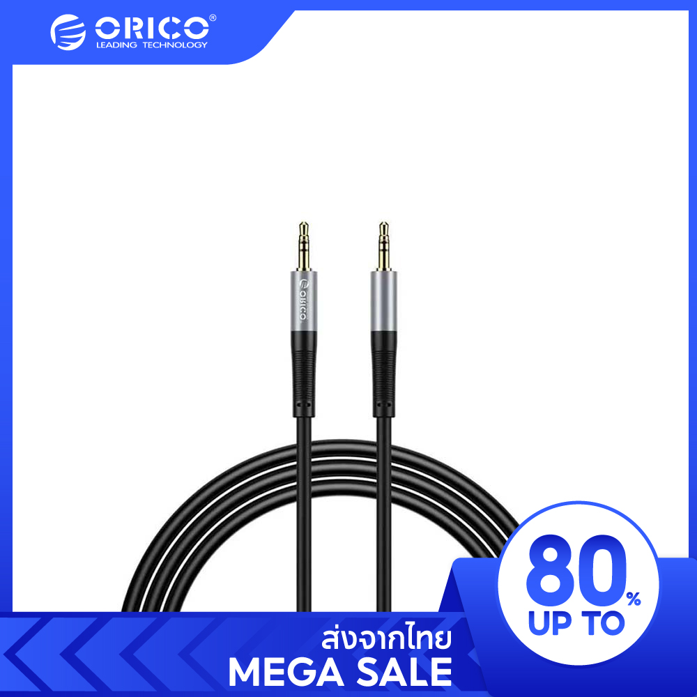 ORICO AXW/AXZ 90° 3.5mm Audio Cable โอริโก้ สายอะแดปเตอร์ Audio 3.5mm Male to Female โอริโก้ สายออกเสียง ราคา 79 บาท*ส่งฟรี