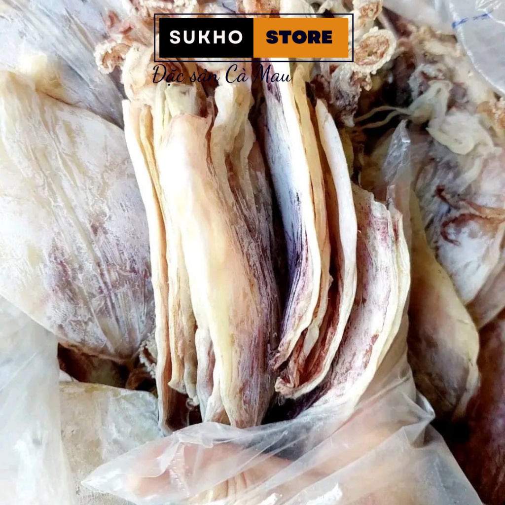 Khô mực, mực siêu dày mình rất mềm và ngọt 40-45 con 500g