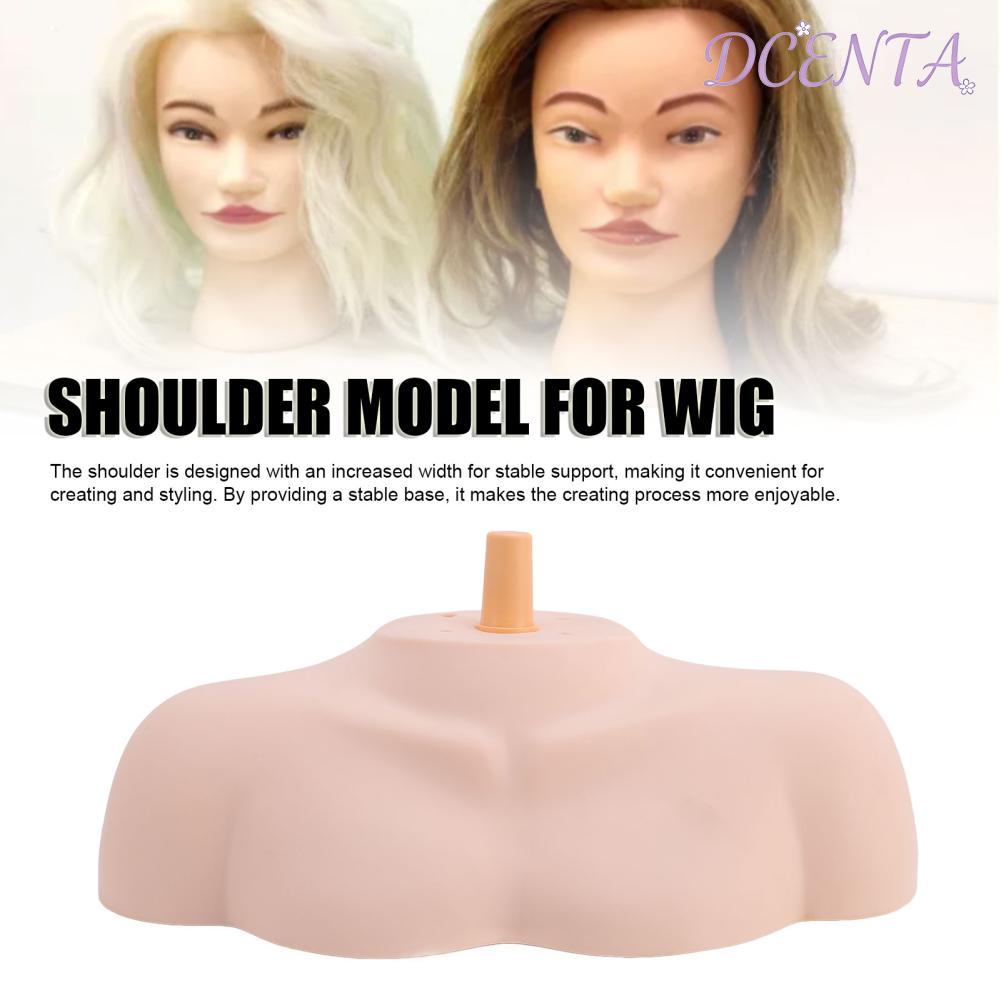 DCENTA ไหล่ Mannequin Head Stand Hairdressing การฝึกอบรม Stable PVC ผิวสีผิวนางแบบไหล่สำหรับร้านทำผม ราคา 1,441 บาท*ส่งฟรี