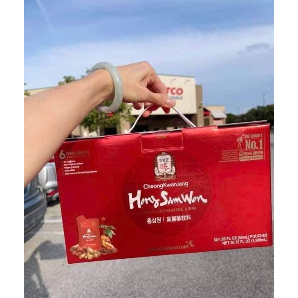[HÀNG MỸ] Hồng Sâm nước Hàn Quốc 6 năm tuổi Hong Sam Won - Nước uống hồng sâm dạng gói 6 năm tuổi là sản phẩm được điều chế từ tinh chất hồng sâm được chiết xuất từ củ hồng sâm Hàn Quốc 6 năm tuổi kết hợp với các loại thảo mô
