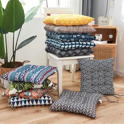 WEEGUBENG 4040cm Outdoor Furniture Sofa Patio Dining Cushions Coarse Cloth Cotton Linen Cushion Chair Seat Pads