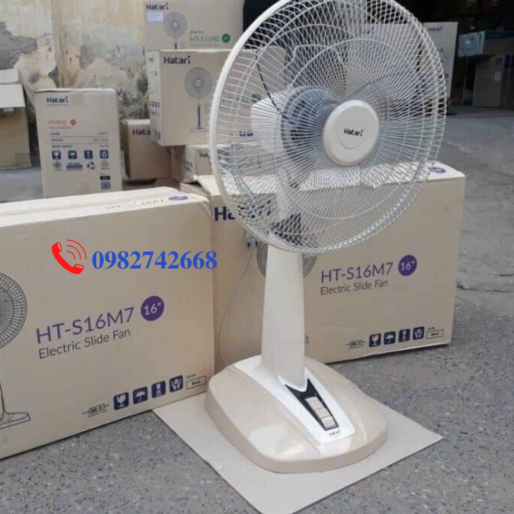 [CHÍNH HÃNG THÁI LAN] Quạt cây lửng Hatari HT-S16M7 Thái Lan - bảo hành 2 năm (màu trắng sữa hoặc xanh nhẹ)