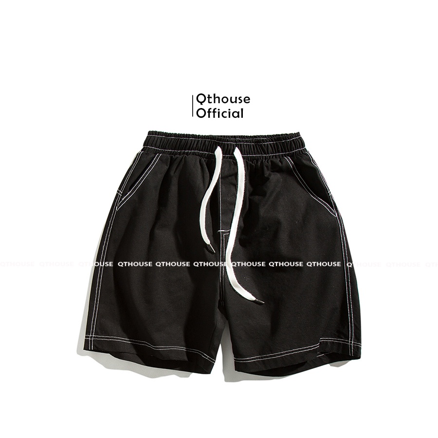 Quần short nam Qthouse, quần đùi nam thể thao lưng thun form rộng short pants j