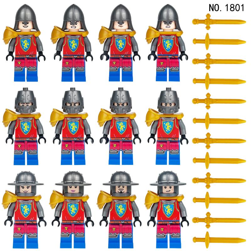 Spot next day delivery12PCS height about 5CM Medieval soldiers building