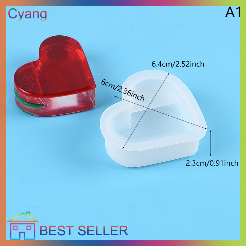 Cyang Mini Tình Yêu khuôn silicon Tự Làm Handmade Tim Nến Xà Phòng Thạch Cao nướng bánh sô cô la Công Cụ Ngày Valentine Món Quà Mini khuôn hình tim