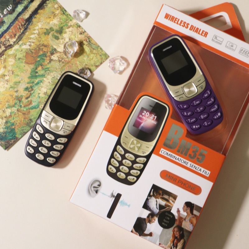 BM35 Mini Non-Smart Button Machine for Foreign Trade New Cross-Border Student Dual Card Mobile Phone in Spanish German & French ราคา 1,289 บาท*ส่งฟรี