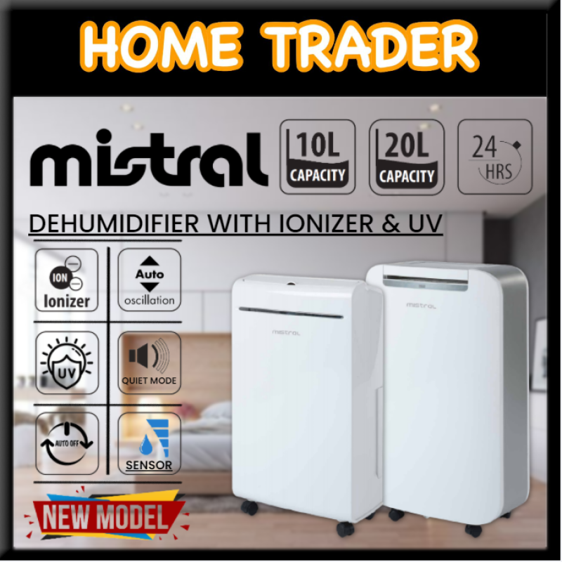 【 MISTRAL 】✦ DEHUMIDIFIER WITH IONIZER & UV ✦ 10L ✦ 20L ✦ MDH100 ✦ MDH200 Singapore