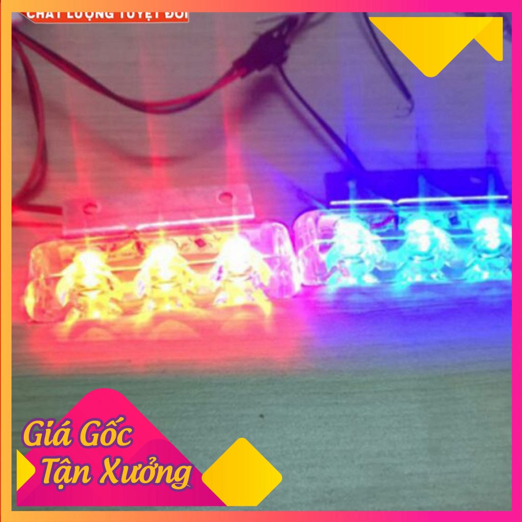🏅 ĐÈN CHỚP CẢNH SÁT ( 1 VỈ 2 CẶP) 🏅 (Ảnh Sp thật)