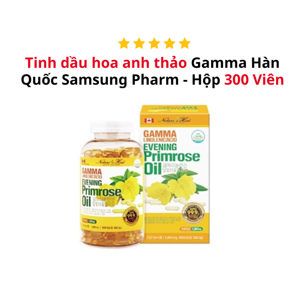 Viên uống nội tiết tố tinh dầu hoa Anh Thảo Hàn Quốc lọ 300 viên