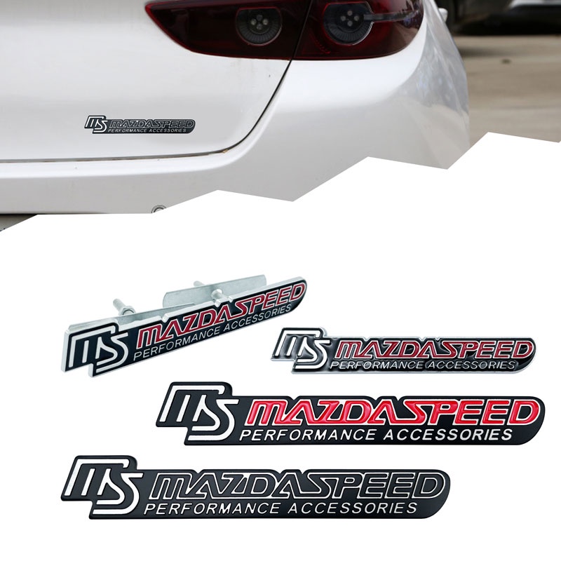 Xuming 1PCS 3D Aluminum Car Badge Rear Emblem Sticker for MS MazdaSpeed for Mazda CX5 CX-3 CX 3 CX3 CX-5 CX 5 M6 M3 Car-Styling ราคา 115 บาท*ส่งฟรี