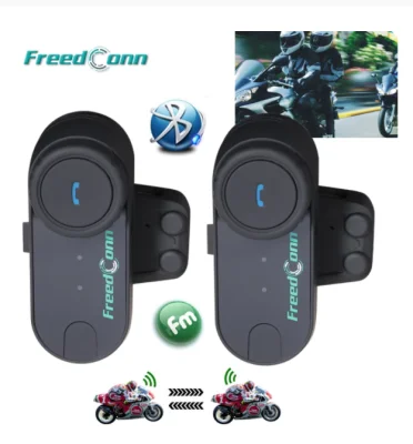 2PCS FreedConn T-COM VB Intercom Dual Mics wireless Helmet Headset 800M Bluetooth Interphone Motorcycle Interphone