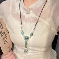JULYHOT Đầy Màu sắc gốm Vòng cổ boho phong cách Handmade có thể điều chỉnh vòng cổ đơn giản dệt sợi dây thừng Vòng Cổ Gốm