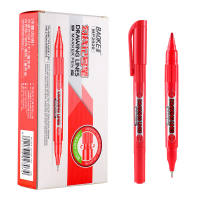 BAOKE 12pcs/box Spidol Permanen Isi ulang 2 tips Penanda Berbasis Minyak Untuk Menggambar Seni MP2920