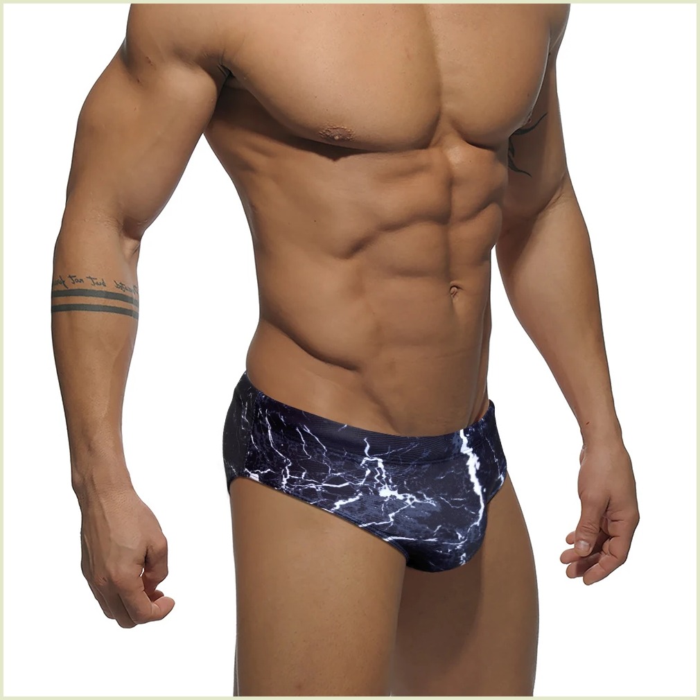 【Thời trang ~ 】 sexy nâng Đồ bơi bơi nam quần sịp Đồ bơi bikini nam thời trang swimtrunks bãi biển q