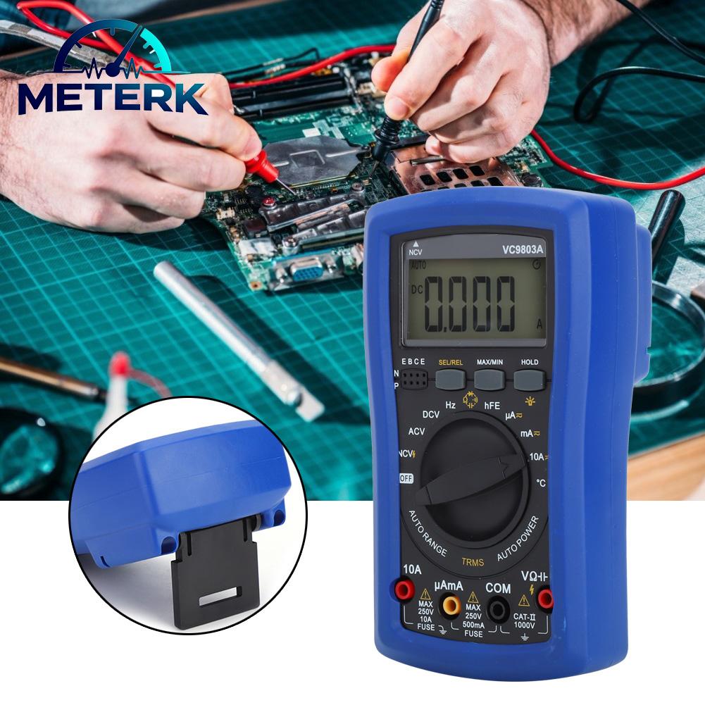 Meterk VC9803A Digital Automatic Range Rrue RMS Multimeter AC/DC Voltage/Current Tester Giá 600,000 Đồng*Miễn phí vận chuyển