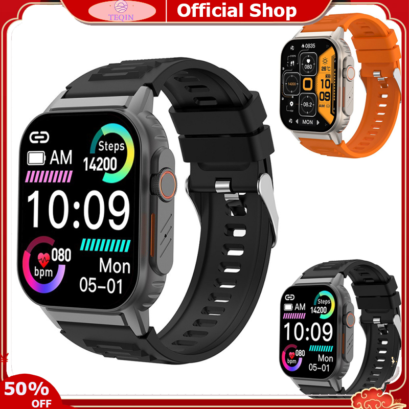 TEQIN toy new G41 Smart Watch 2.01" Fitness Smart Watch Heart Rate Blood Oxygen Sleep Non-Invasive Blood Glucose Monitor Waterproof Watch ราคา 815 บาท*ส่งฟรี