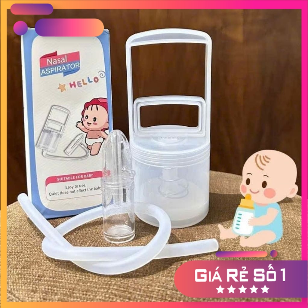 Dụng cụ hút mũi kéo tay thế hệ mới, chất liệu nhựa nguyên sinh, lực hút mạnh, an toàn cho bé (tuantute2410)