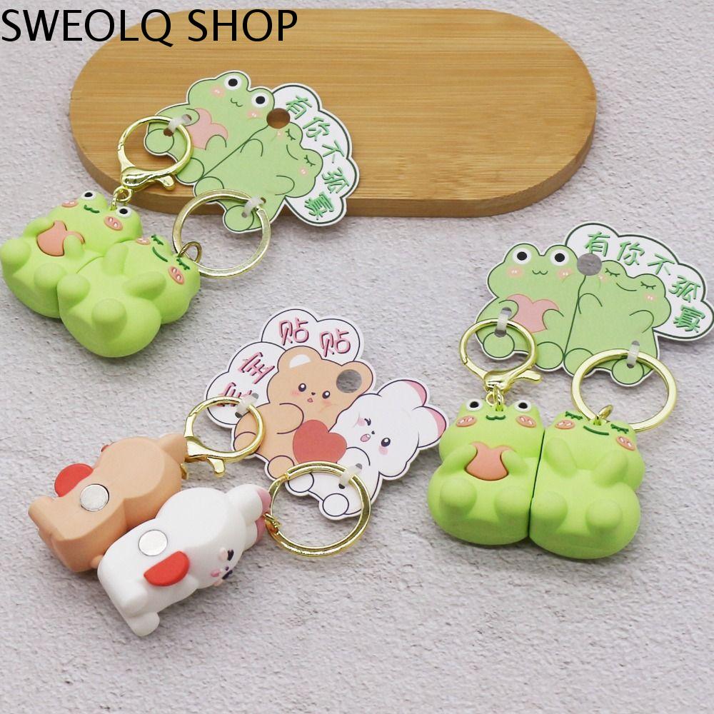 SWEOLQ móc khoá cặp đôi móc khoá đôi với người yêu móc khóa đôi móc khoá đôi bạn thân móc khoá 4 bạn