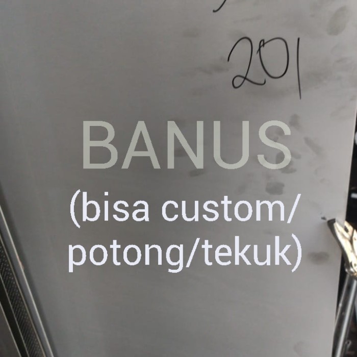 PLAT STAINLESS 4X8 FT DOP DOFF 122CMX244CM TEBAL 1,5MM BISA CUSTOM -DAANSHOP5 Harga 1,484,000 rupiah*Gratis Ongkir