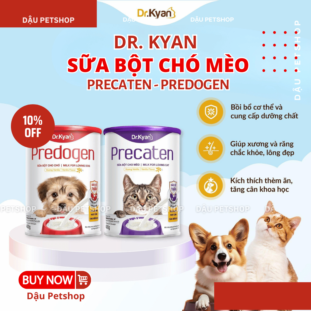 Sữa Bột DR. Kyan Precaten - Predogen Dành Cho Chó Mèo