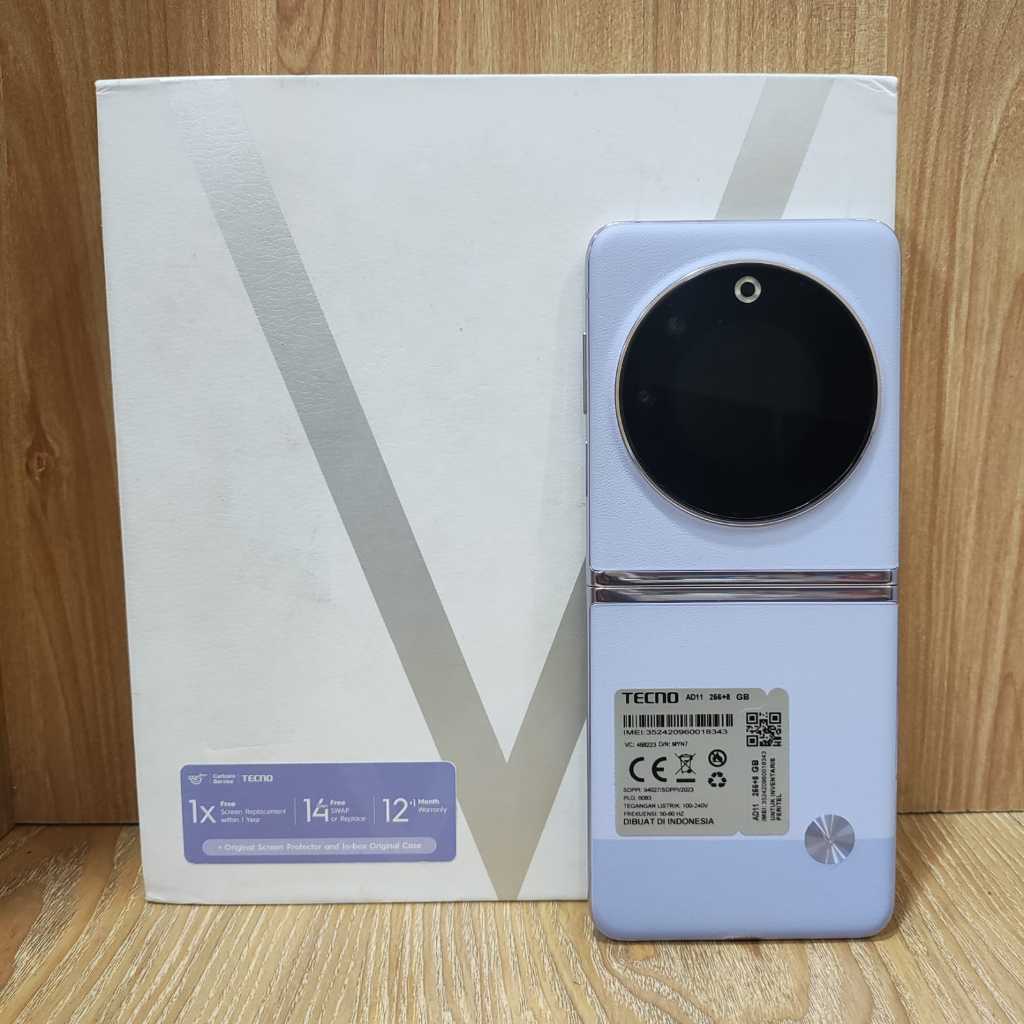 Tecno Phantom V Flip 5G Ram 8 Rom 256GB Second Original Harga 4,250,500 rupiah*Gratis Ongkir