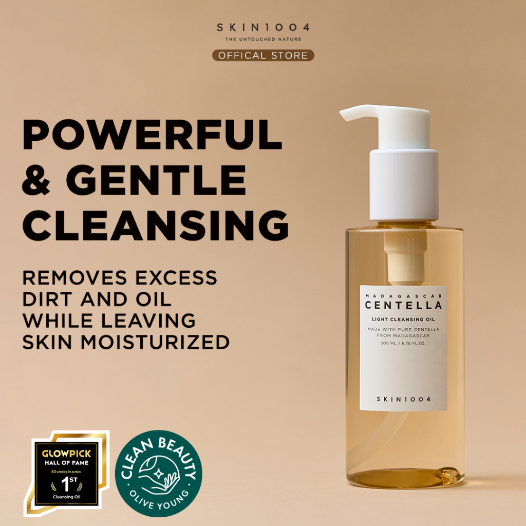 SKIN1004 Madagascar Centella Light Cleansing Oil 200ml - Merek Skin1004 Harga 175,636 rupiah*Gratis Ongkir